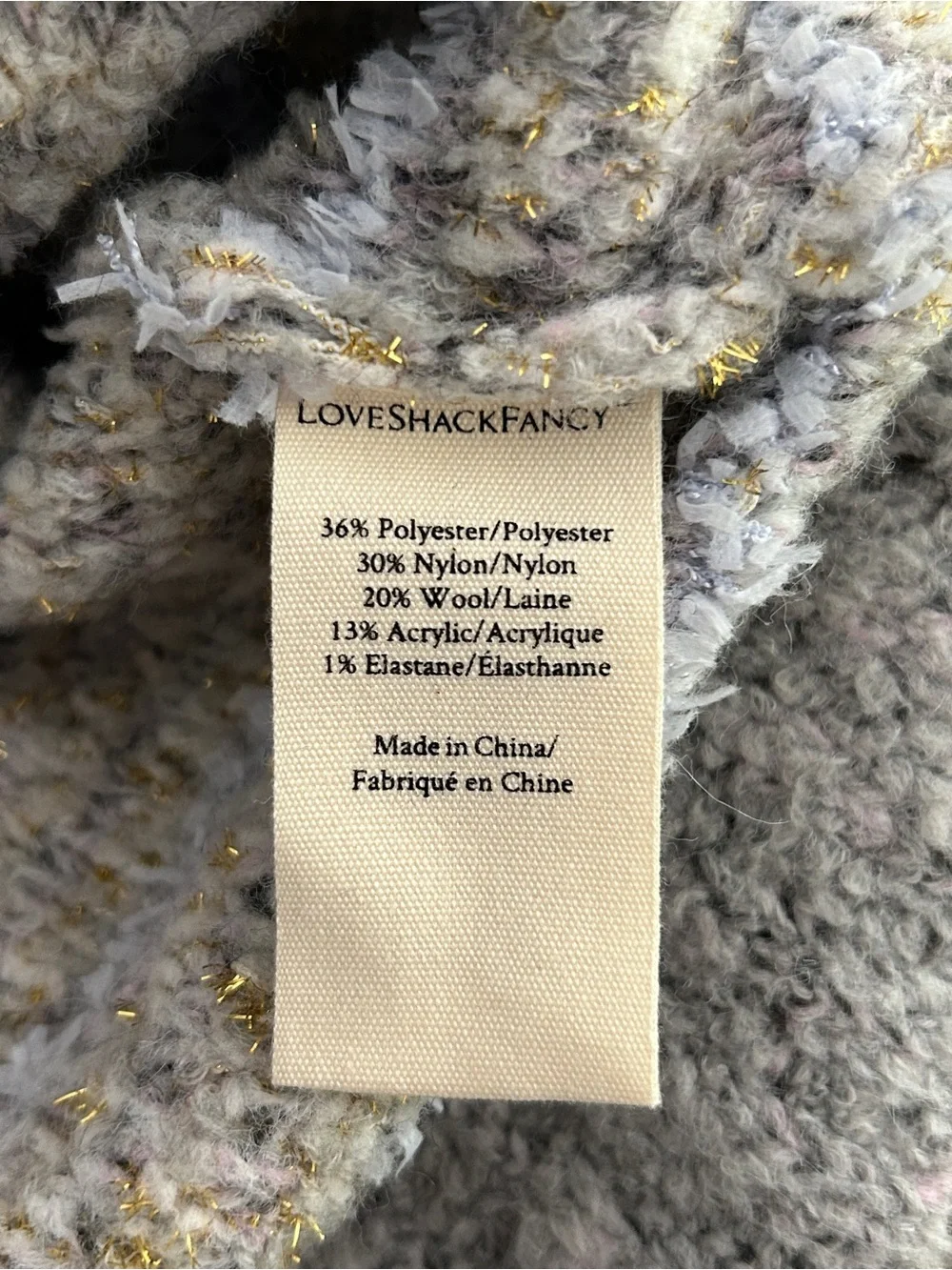 LoveShackFancy Saxon Crop Cardigan